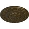 Ekena Millwork Sydney Ceiling Medallion (Fits Canopies up to 5 3/4"), Hand-Painted Brass, 27 3/4"OD x 2"P CM27SYBRS - alternate 3